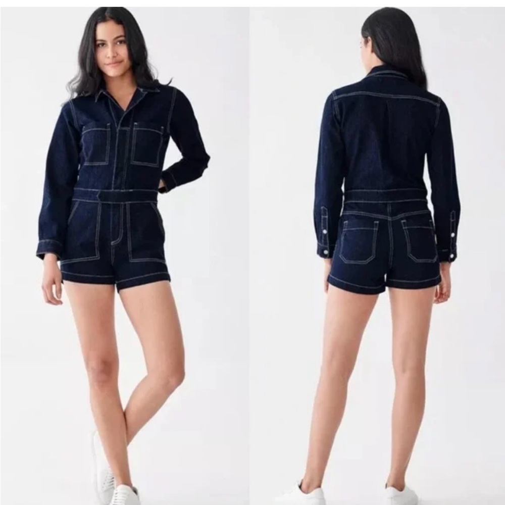 DL1961 Dark Indigo Denim Romper